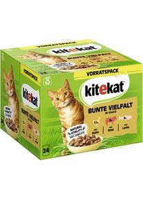 KITEKAT Multipack Kleurrijke Variatie in Saus 24x85 g