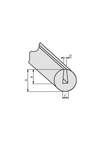 HellermannTyton Kantskyddsprofil, Polyvinylklorid (PVC), 75m, Black - 800-00200 PS1-PVC-BK