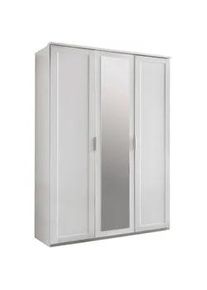 wimex Mid.you Drehtürenschrank , Weiß , Glas, Holzwerkstoff , 2 Fächer , 210x135 cm , erweiterbar, Beimöbel erhältlich, in verschiedenen Größen erhältlich, in verschiedenen Holzdekoren erhältlich, Schrankfront mit Spiegel , Schlafzimmer, Komplette Schlafzimmer und Serien, Schlafzimmerserien