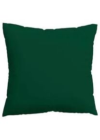Schlafgut Kopfpolsterbezug , Dunkelgr&uuml;n , Textil , Uni , 80x80 cm , Textiles Vertrauen - Oeko-Tex&reg;, AZO-frei, Oeko-Tex&reg; Standard 100 , b&uuml;gelleicht, b&uuml;gelfrei , Heimtextilien, Bez&uuml;ge, Polsterbez&uuml;ge