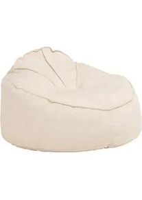 Sitzsack , Creme , Textil , 350 l , Füllung: Schaumstoff, Styroporkugeln , 125x79x125 cm , Indoor , Kleinmöbel