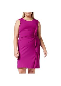Gina Bacconi, Damen, Kleider, Elegantes Cocktailkleid mit asymmetrischer Fransenverzierung und Rundhalsausschnitt, Pink, (46)
