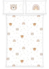 Baby Best Babybettwäsche »Little Friends« 2 Stk. tlg. mit liebevollem Motiv in bunt, Größe B/L: 40 cm x 60 cm
