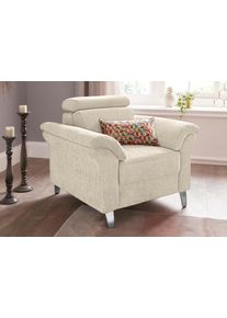 Sit & More Sit&More Sessel »Arngast« inklusive Federkern und Kopfteilverstellung in beige, Größe B/H/T: 101 cm x 84 cm x 93 cm