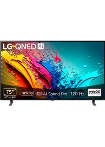 LG QNED-Fernseher »75QNED85T6C« 189 cm/75 ′′ Smart-TV in schwarz, Größe 75 ′′
