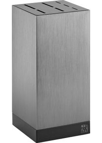 Zwilling Messerblock »(no series Zwilling)« 1 Messerblock (leer) mit 7 Einsteckfächern, Aluminium, Anthrazit in grau