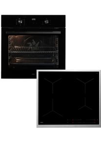 AEG Backofen-Set »HH24BSIB« Aqua Clean Grillfunktion, gleichmäßiges Garen auf 3 Ebenen, Wasserdampf-Reinigung in schwarz