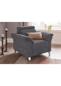 Sit & More Sit&More Sessel »Arngast« inklusive Federkern und Kopfteilverstellung in grau, Größe B/H/T: 101 cm x 84 cm x 93 cm