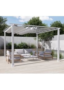 Paragon Pergola »Florida« in weiß, Größe B/H/T: 350 cm x 235 cm x 350 cm