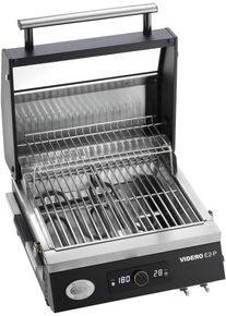Rösle Rösle Elektrogrill »BBQ-Portable Videro E2-P« 2800 W tragbar, Variable Temperatursteuerung, Betrachtungsfenster in schwarz
