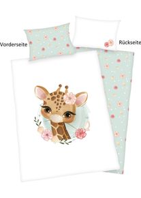 Baby Best Babybettwäsche »Giraffe« 2 Stk. tlg. mit liebevollem Motiv in bunt, Größe B/L: 60 cm x 40 cm