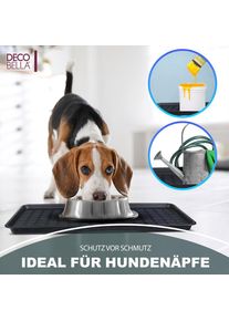 DecoBella, Fussmatte, 2 St&uuml;ck Schuhabtropfschale Schuhtablett Grau 70x35x3 cm Schuhwanne (35 x 70 cm)