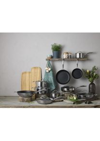 Scanpan Kochtopf HaptIQ Ø 24 cm - mit Deckel, Pfanne + Kochtopf, Silber, Schwarz