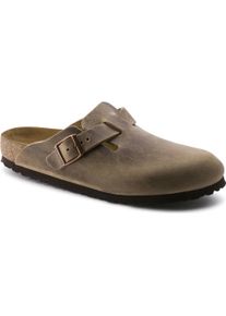Birkenstock, Herren, Sandalen, Boston Nubukleder geölt Schmal, Braun, (44)