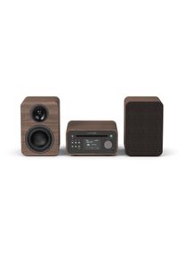 pure Classic Stereo Mini - Het charmante microstereosysteem, Koffiebruin/Walnoot