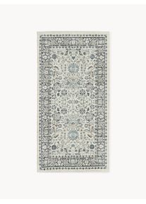 Ručne tkaný koberec do exteriéru Tiara Béžová, Modrá, Šedá Umelé vlákno, Látka Š 80 x D 150 cm (veľkosť XS) | Westwing Collection