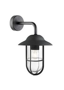 Searchlight Applique Classica Toronto Acciaio Nero Vetro Trasparente 1 Luce E27