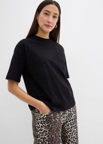 bonprix Dámska Tričko z čistej bio bavlny, čierna, 32/34