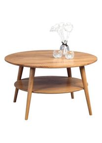 Livetastic Couchtisch , Wildeiche , Holz , Wildeiche , massiv , rund , rund , 80x45x80 cm , einfacher Aufbau , Wohnzimmer, Wohnzimmertische,