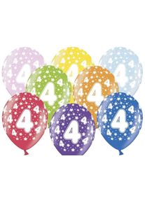 partydeco 50 ballons sauvages 4ème anniversaire 30cm