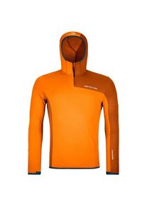 Ortovox Fleece Light Grid ZN Hoody Fleece jumper Men (XXL, orange)