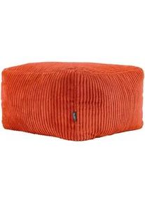 I.C.O.N. icon Sitzpouf Amara , Terracotta , Textil , Quadratisch , 42x24x42 cm , Hergestellt in Deutschland, Oeko-Tex® Standard 100, Reach , Wohnzimmer, Hocker, Poufs