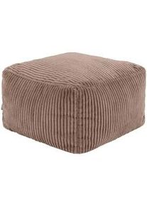 I.C.O.N. icon Sitzpouf Amara , Mokka , Textil , Quadratisch , 42x24x42 cm , Hergestellt in Deutschland, Oeko-Tex® Standard 100, Reach , Wohnzimmer, Hocker, Poufs