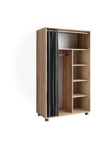 VICCO Kleiderschrank Doros Sonoma 100 x 168 cm offen, mit Rollen , Sonoma Eiche, Sonoma Eiche , Holzwerkstoff , Rechteckig , 100x168x50 cm , Schlafzimmer, Kleiderschränke
