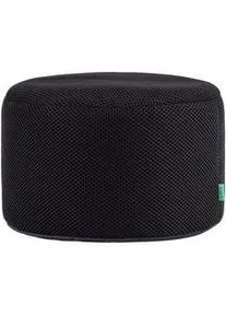 I.C.O.N. icon Pouf Techmesh Gaming , Schwarz , Textil , Rund , 47x36x47 cm , Hergestellt in Deutschland, Oeko-Tex® Standard 100 , Wohnzimmer, Hocker, Poufs