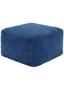 I.C.O.N. icon Sitzpouf Amara , Blau , Textil , Quadratisch , 42x24x42 cm , Hergestellt in Deutschland, Oeko-Tex® Standard 100, Reach , Wohnzimmer, Hocker, Poufs