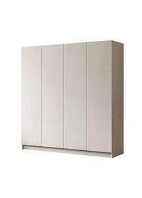 Lookway Kleiderschrank Aurel 4D in Kaschmir , Kaschmir, Beige , Holzwerkstoff , Uni , 2 Schubladen , Rechteckig , 200x200x57 cm , Schlafzimmer, Kleiderschränke, Drehtürenschränke