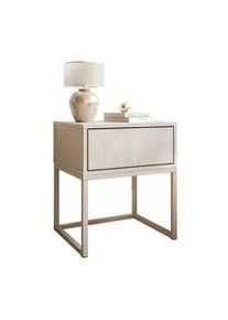 Lookway Nachttisch Blanco Kaszmir auf Gestell Push Open kaschmir/kaschmir , Kaschmir , Holzwerkstoff , 45x52x37 cm , Schlafzimmer, Nachttische