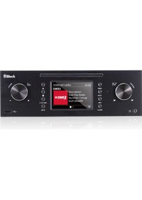 Block MHF-50 saphirschwarz Kompakt-Anlage (Bluetooth, CD Player, WLAN, 2x 40 W), Stereoanlage, Schwarz
