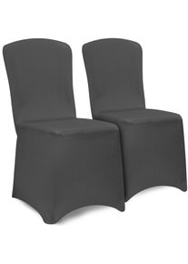 Detex Stuhlhussen 2er-Set Anthrazit