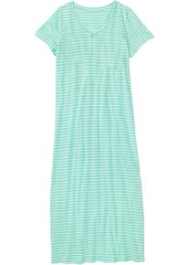bonprix Dámska Nočná košeľa, dlhá, z čistej bavlny, zelená, 36/38
