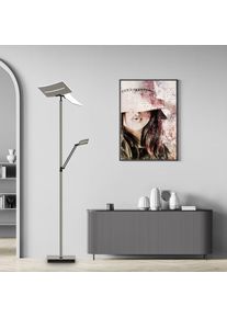 HELL EVOLO Lampadaire &agrave; &eacute;clairage indirect avec bras de lecture, LED, 60527/2-12,