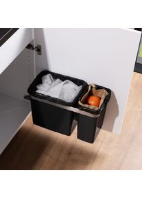 evineo m50 Poubelle à fixer sur une porte, avec couvercle,, EV1051,