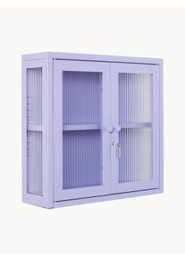 Mustard Made Regał ścienny The Kit Fioletowy Metal, Szkło S 60 x W 57 cm