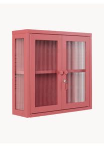 Mustard Made Regał ścienny The Kit Różowy Metal, Szkło S 60 x W 57 cm