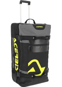 Acerbis X-Trip Logo, saco de equipamento , cor: Preto/Cinzento/Amarelo Néon , tamanho: 105 L