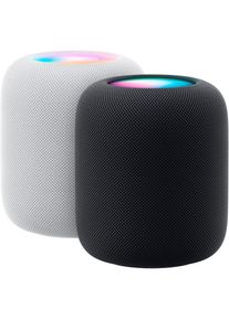 Apple, Smart Speaker &raquo;HomePod (2. Gen)&laquo; Stereo (Bluetooth WLAN Siri Lautst&auml;rkeregelung Multiroom Touch - Bedienung ), Mitternacht, iCloud 
