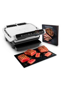 Tefal, Kontaktgrill &raquo;GC750D OptiGrill Elite&laquo; 2000 W 12 Programme, intuitiver Sensor, Grillboost-Funktion, Rezeptbuch App, edelstahlfarben/schwarz, 