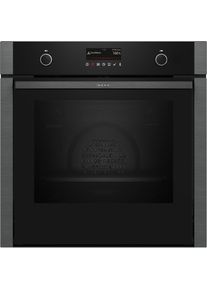 Neff, Pyrolyse Backofen N 50 &raquo;B6ACP7AG3&laquo; mit Teleskopauszug nachr&uuml;stbar mit Pyrolyse-Selbstreinigung AirFry-Funktion, grau, Pyrolyse Backofen