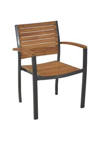 Merxx, Gartensessel &raquo;Santorin&laquo; Set, 2 Stk. tlg., graphit/natur, graphit/natur