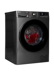 LG, Waschmaschine &raquo;F4WR700YB&laquo; 10 kg 1400 U/min AI Wash, ThinQ App inkl. Programm-Download, schwarz, W&auml;sche nachlegen: vergessene W&auml;schest&uuml;cke einfach 