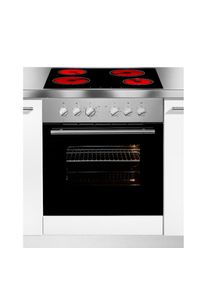 Hanseatic, Elektro-Herd-Set &raquo;HB75AS+HC46CB&laquo;, Edelstahl, Glast&uuml;r und Innenbeleuchtung mit Gl&uuml;hlampe erleichtern dir die Kontrolle des Garvorgangs