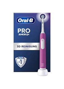 Oral-B, Elektrische Zahnb&uuml;rste &raquo;Pro Junior&laquo; 1 Stk. Aufsteckb&uuml;rsten Drucksensor, lila, Zahn&auml;rzte empfehlen: B&uuml;rstenkopf alle 3 Monate wechseln f&uuml;r 100%