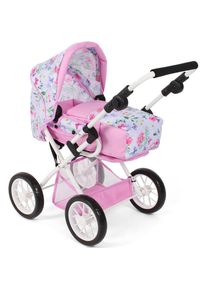 Bayer Chic 2000 CHIC2000 , Kombi-Puppenwagen »Leni« mit herausnehmbarer Tragetasche , Flowers