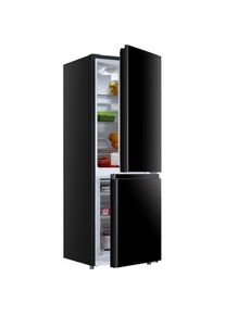 Hanseatic, K&uuml;hl-/Gefrierkombination &raquo;HKGK14349BB&laquo; 143 cm hoch 49, 5 cm breit, Schwarz, T&uuml;ranschlag wechselbar