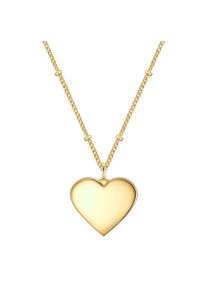 EASTSIDE, Damen, Kette ohne Anh&auml;nger &raquo;ES364&laquo; mit Herz-Anh&auml;nger, gelbgold, gelbgold, Damen-Kette mit Anh&auml;nger in Herzform